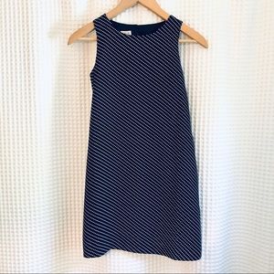 Talbots Kids Navy & White Polka Dot Shift Dress 10